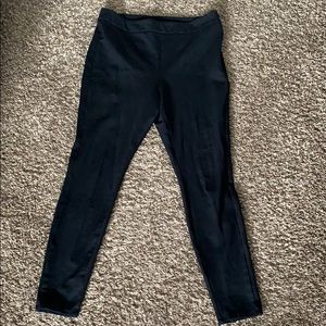 Black slacks side zipper
